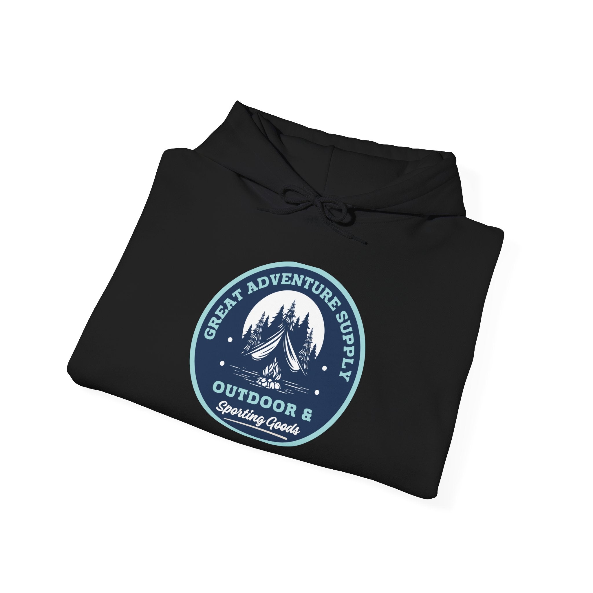 Outdoor Adventure Hoodie — "Great Adventure Supply" Graphic Pullover