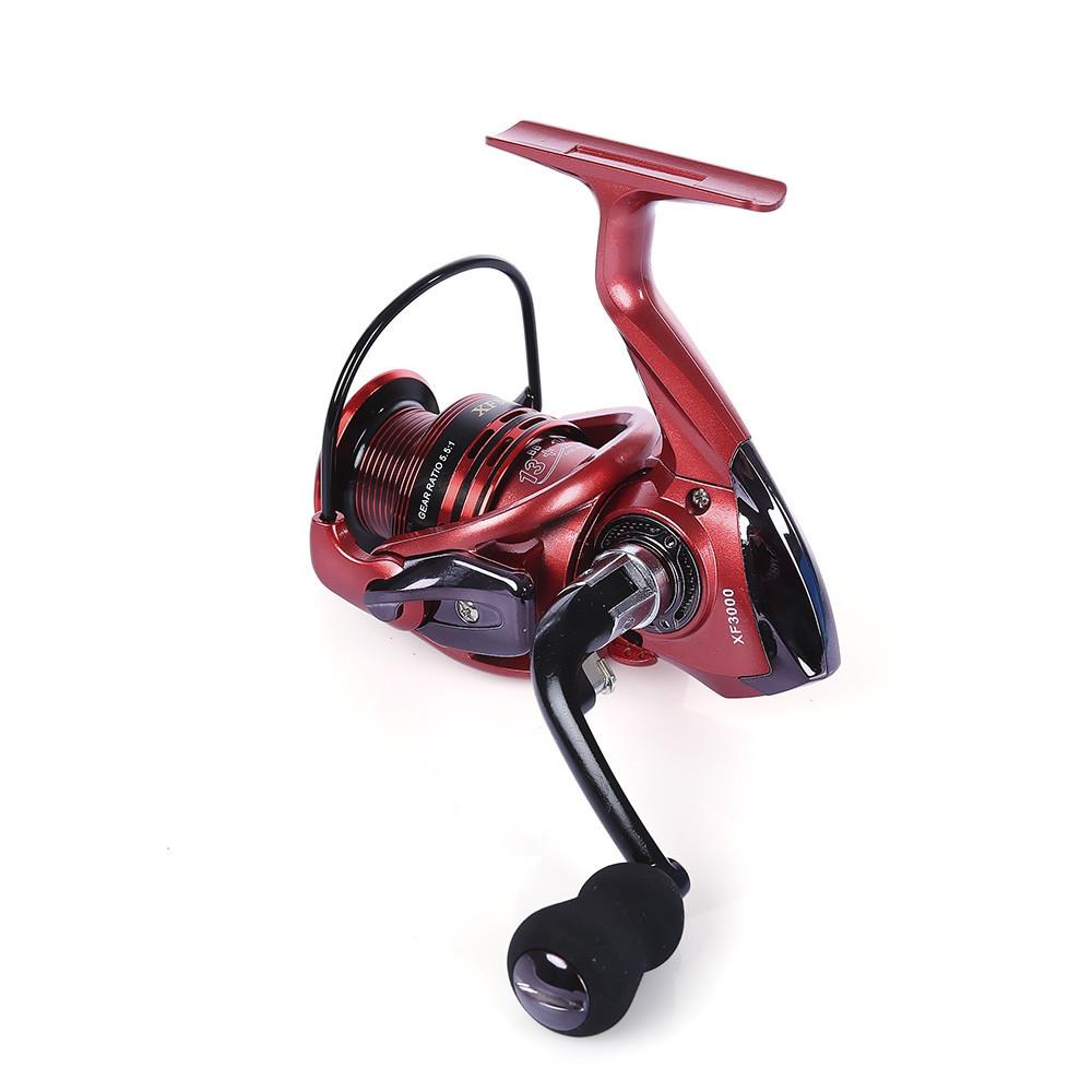 13+1BB Metal Spinning Reel Aluminum Spool Foldable Handle Fishing