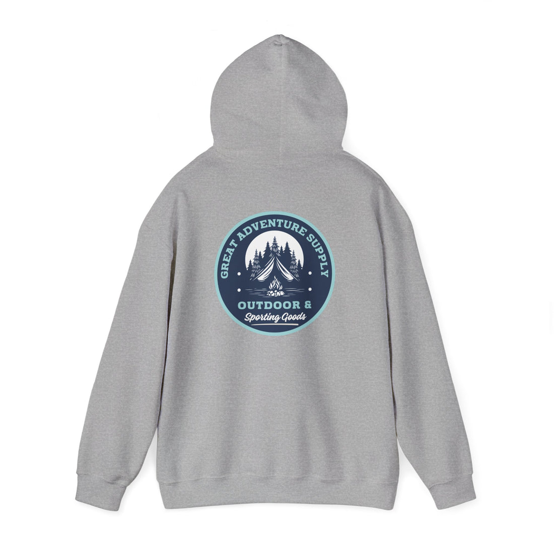 Outdoor Adventure Hoodie — "Great Adventure Supply" Graphic Pullover