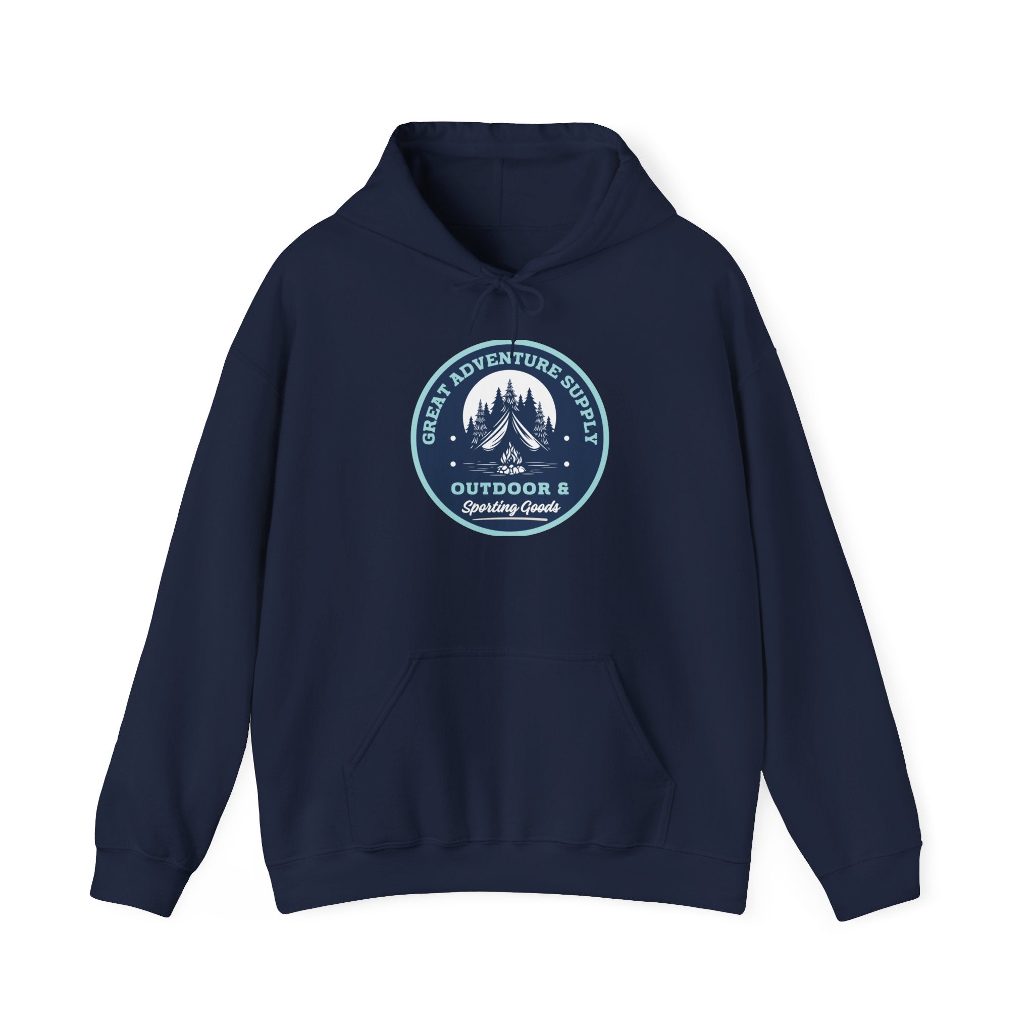 Outdoor Adventure Hoodie — "Great Adventure Supply" Graphic Pullover