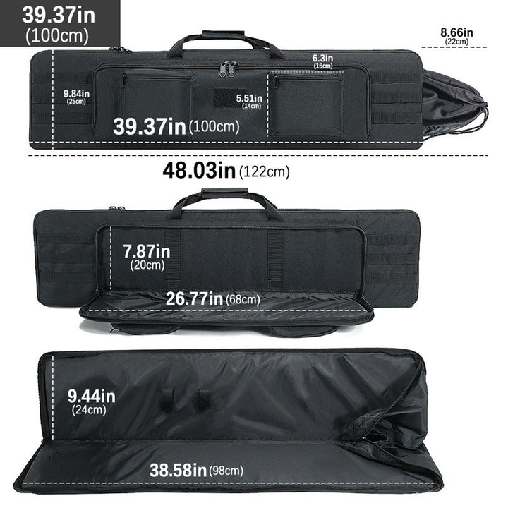 Firearm gear: pistol bags, rifle case, carbine backpack, sniper pistol protector, airsoft bag & hunting accessories.