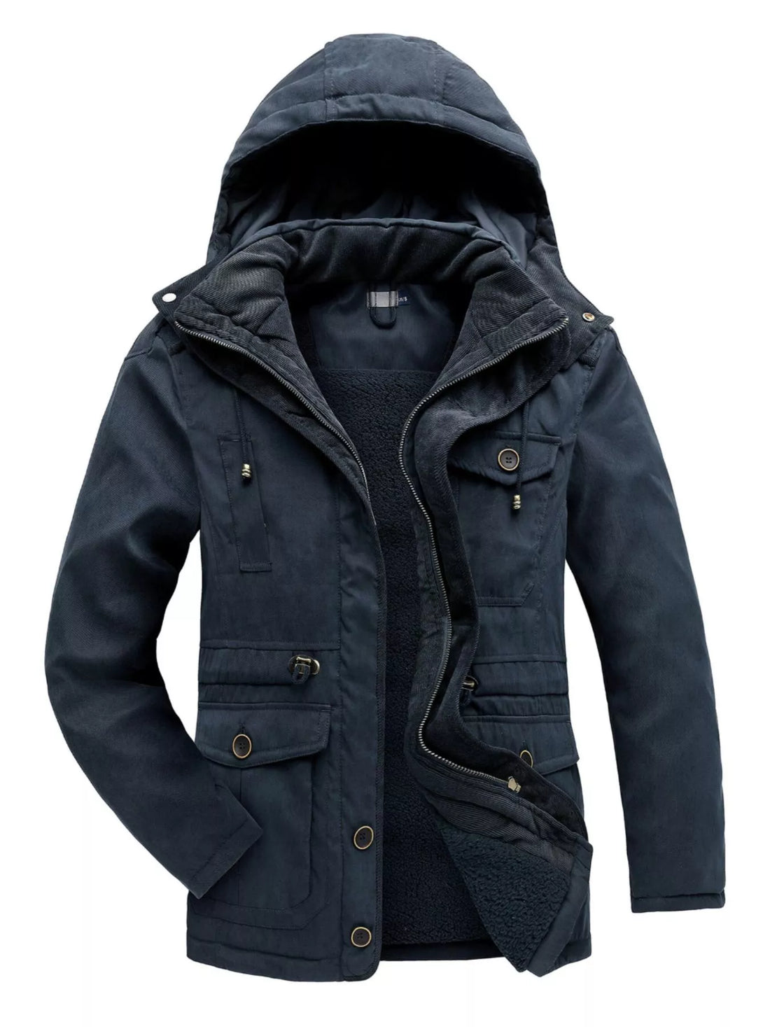Men's Winter Hooded Zip Up Jacket