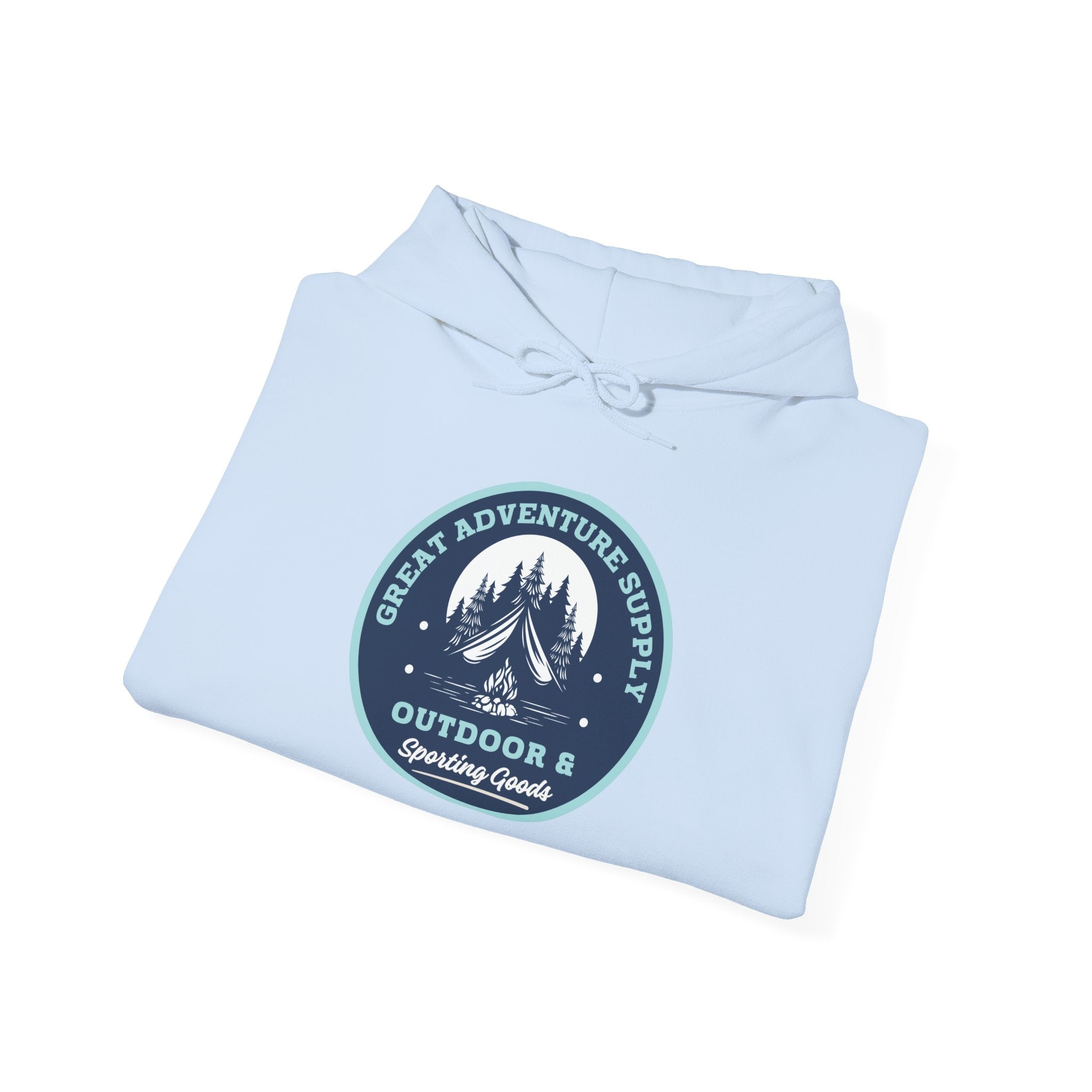 Outdoor Adventure Hoodie — "Great Adventure Supply" Graphic Pullover