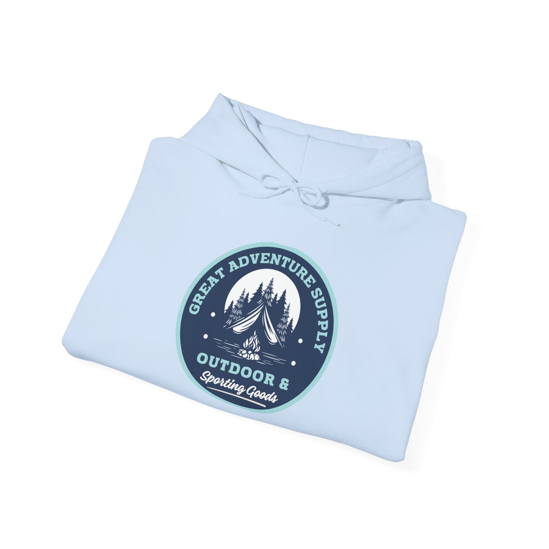 Outdoor Adventure Hoodie — "Great Adventure Supply" Graphic Pullover