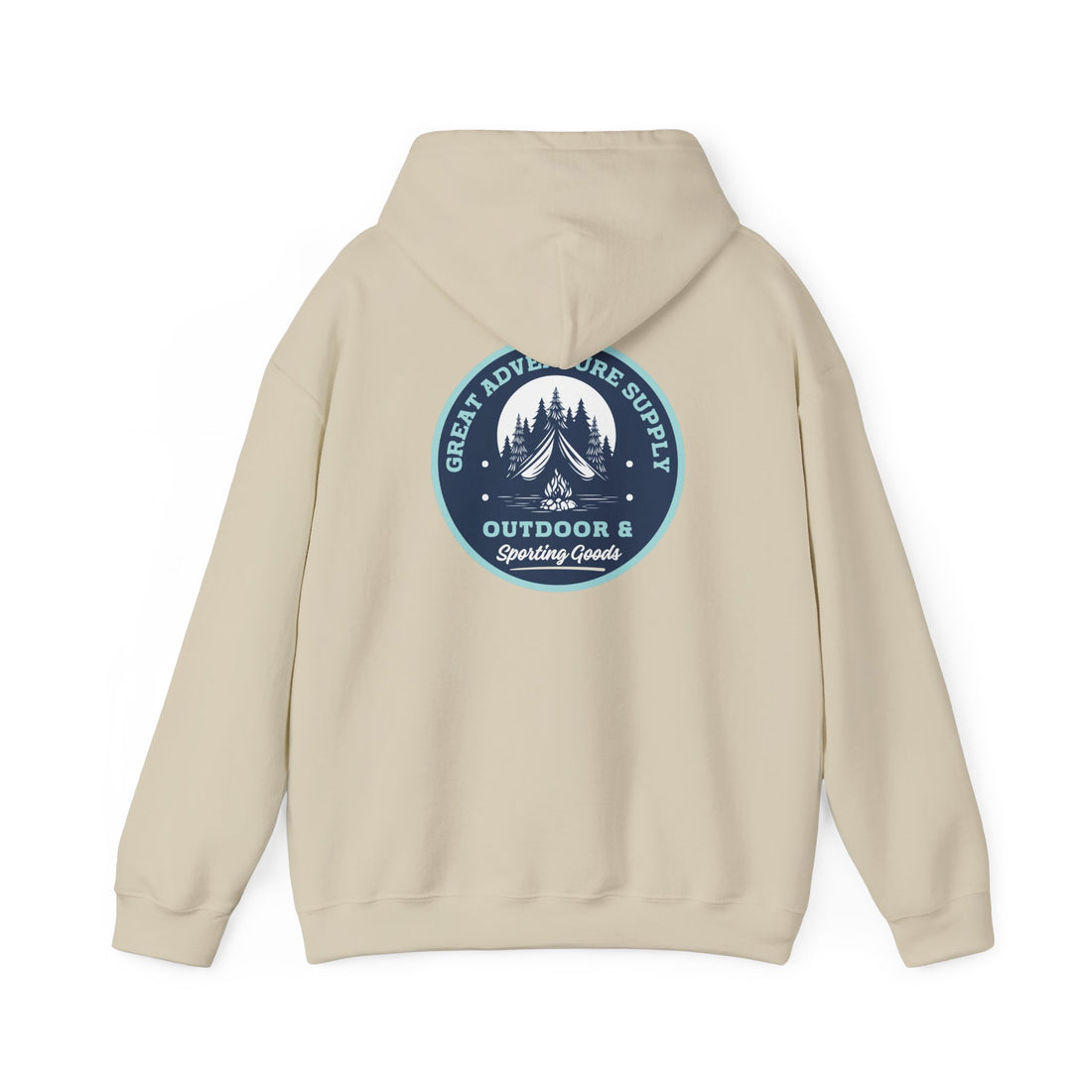 Outdoor Adventure Hoodie — "Great Adventure Supply" Graphic Pullover