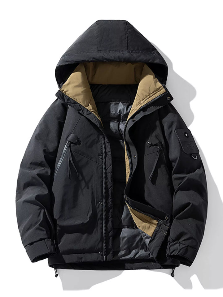 Men's Plus Size Hooded Winter Padded Jacket
