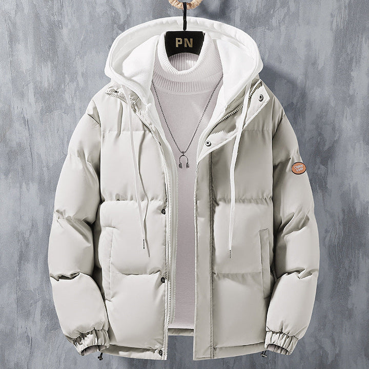 Fashion Hooded Jacket Mens Winter Windproof  Cott0n Jacket