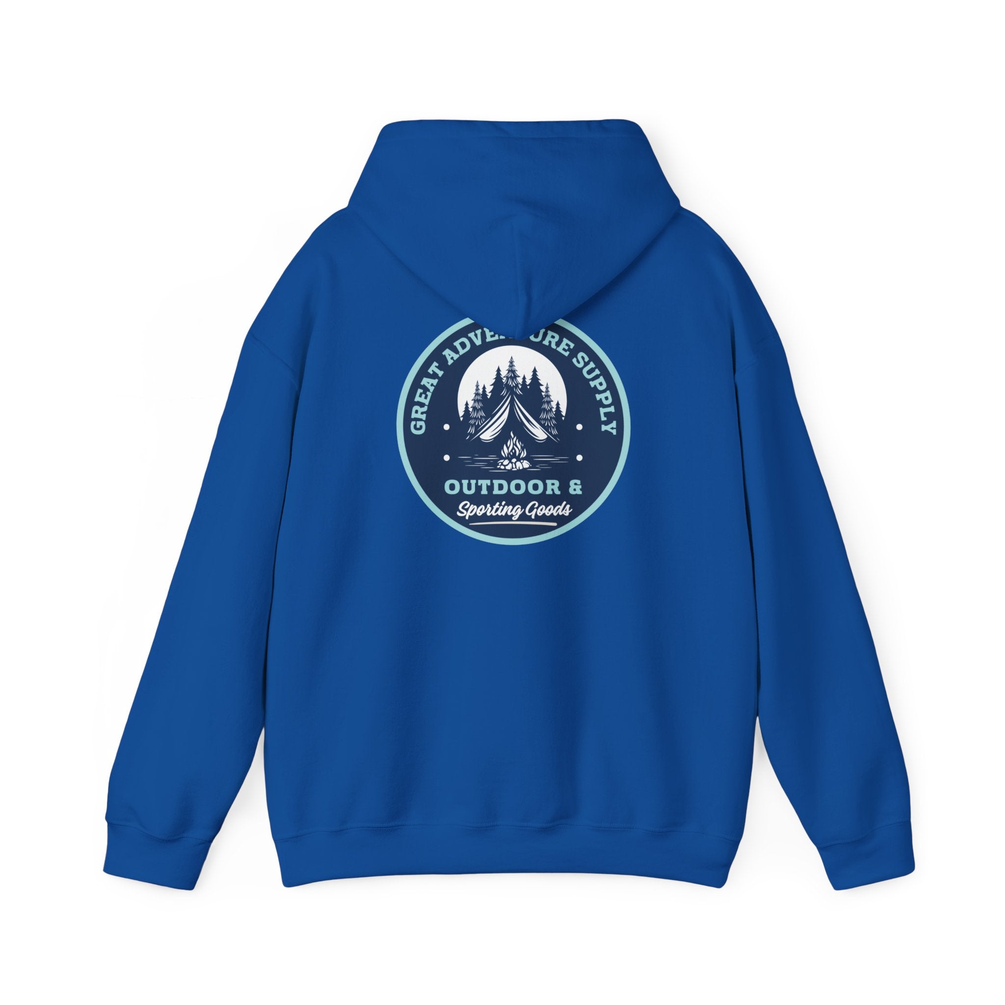 Outdoor Adventure Hoodie — "Great Adventure Supply" Graphic Pullover