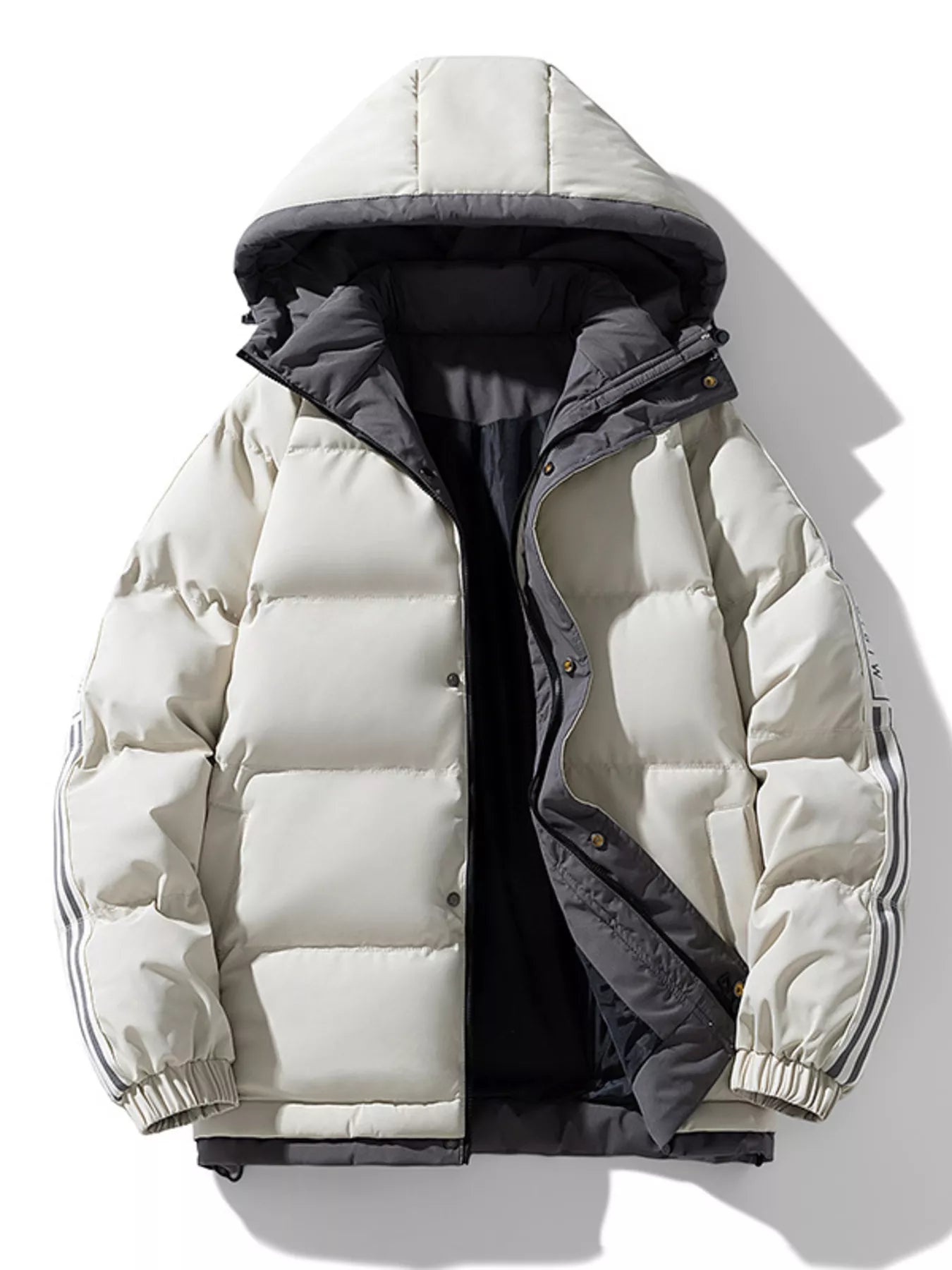 Men's Plus Size Hooded Padded Winter Coat