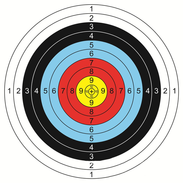 New 30pcs 40*40 cm Archery Shooting Target Paper Bow Hunting Archery Kit Standard Full Ring Single Spot Shooting Training Paper