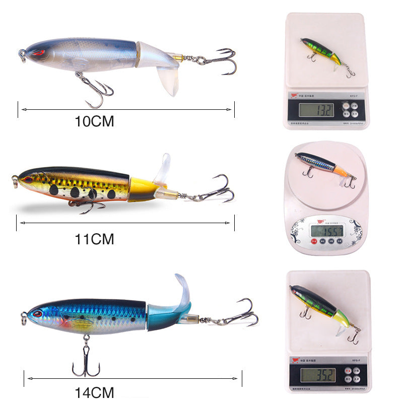 Bait Propeller Floating Pencil Lure 15g 11cm Fishing Gear