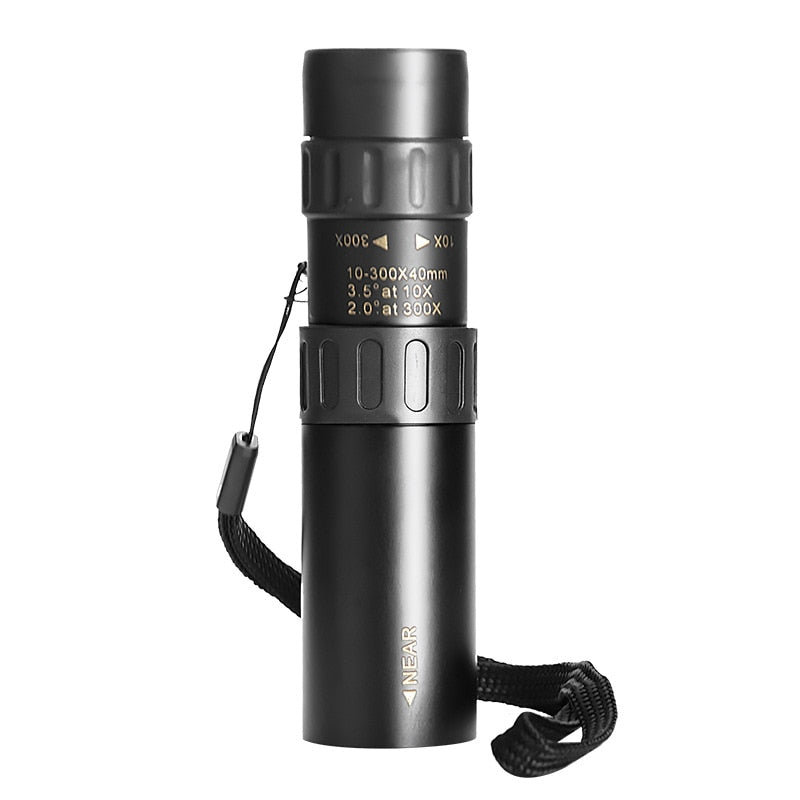 Outdoor Tactical Monocular Telescope 10 300 Zoom Camping Hiking Hunting