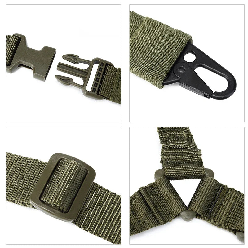 Tactical One Point Gun Sling Military Strap Airsoft Hunting