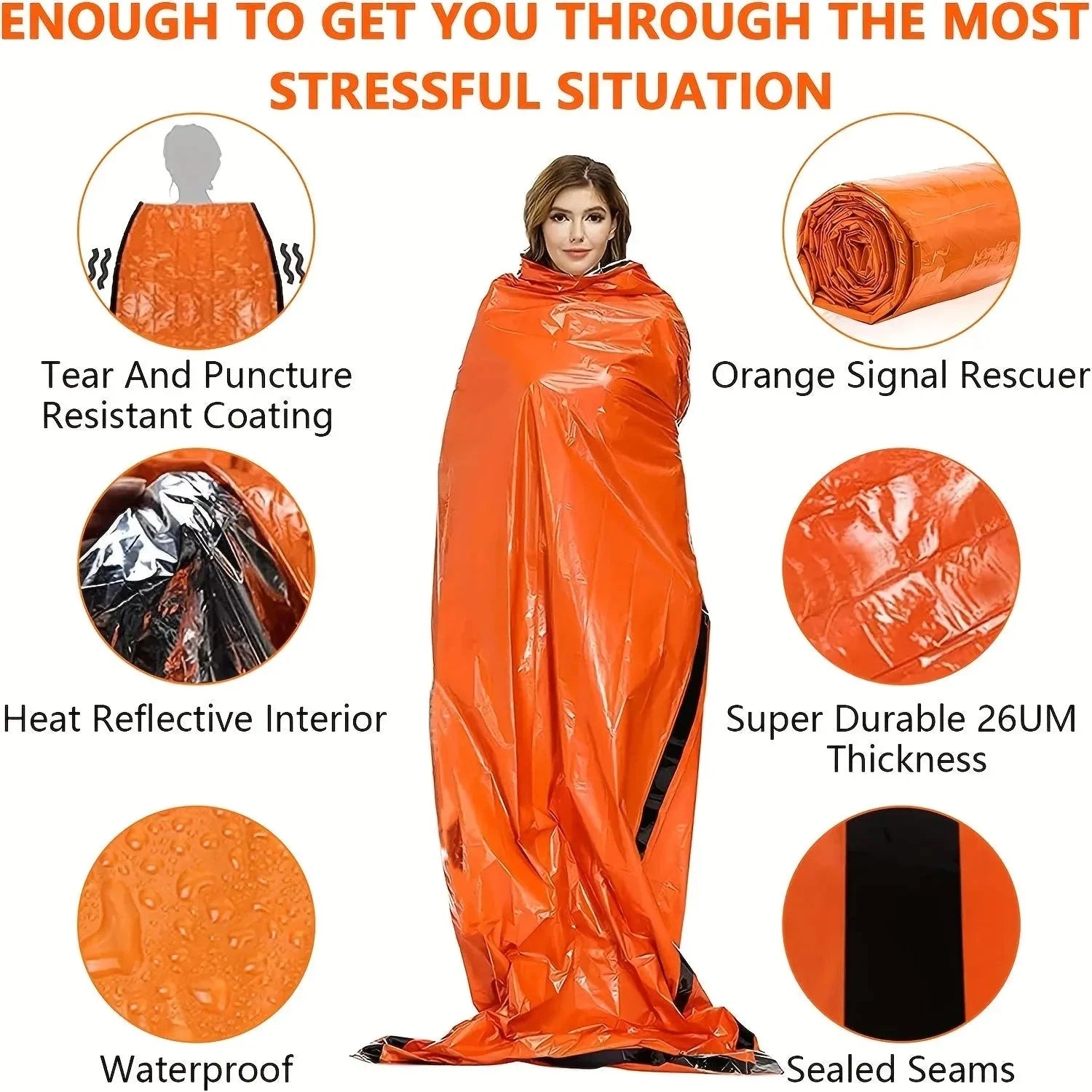 Emergency Survival Sleeping Bag Waterproof Mylar Thermal Bivy Sack