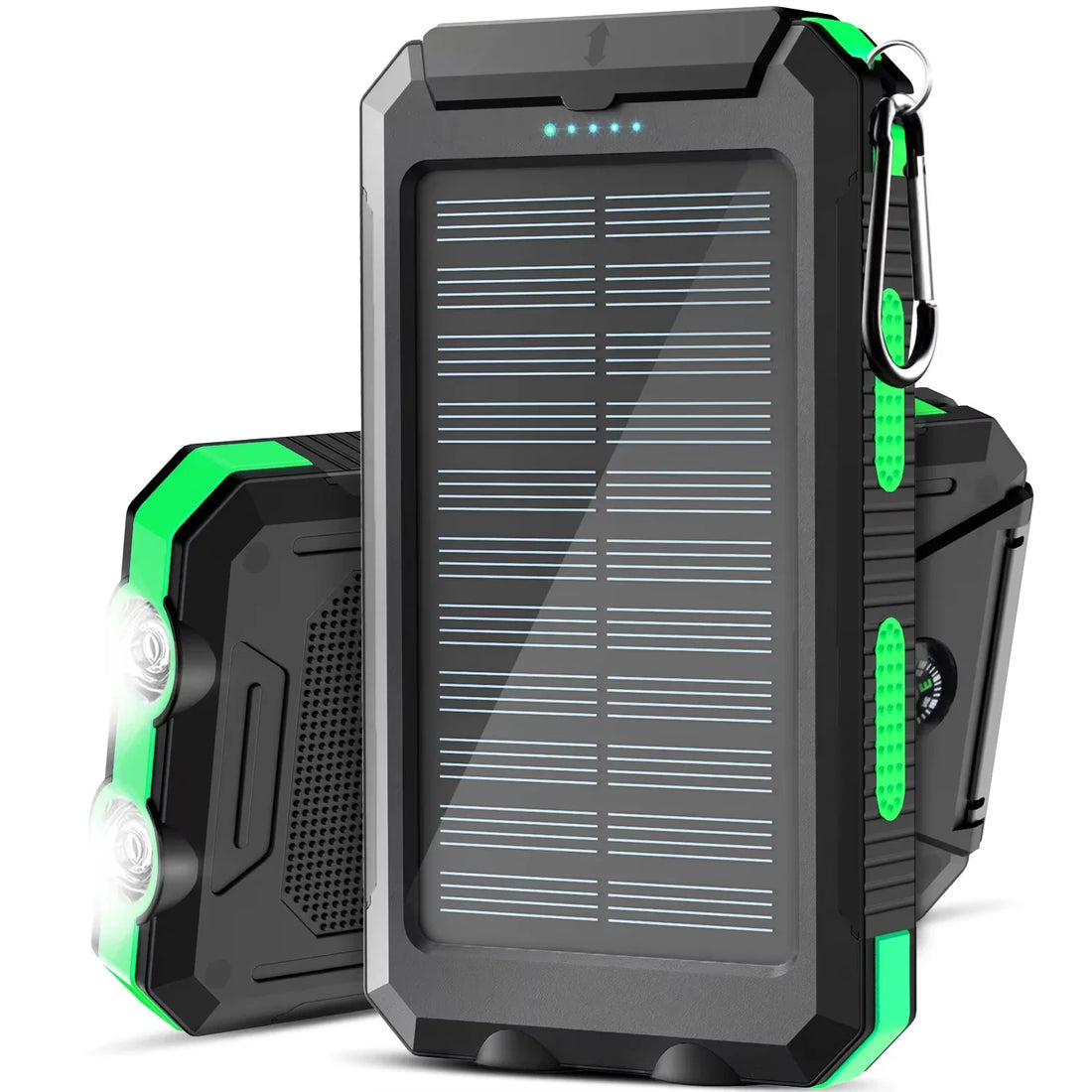Gaiaray 30000mAh Solar Power Bank Dual USB Waterproof LED Outdoor Travel Charger