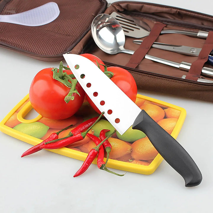 7pcs Camping Kitchen Utensil Set with Carrying Bag