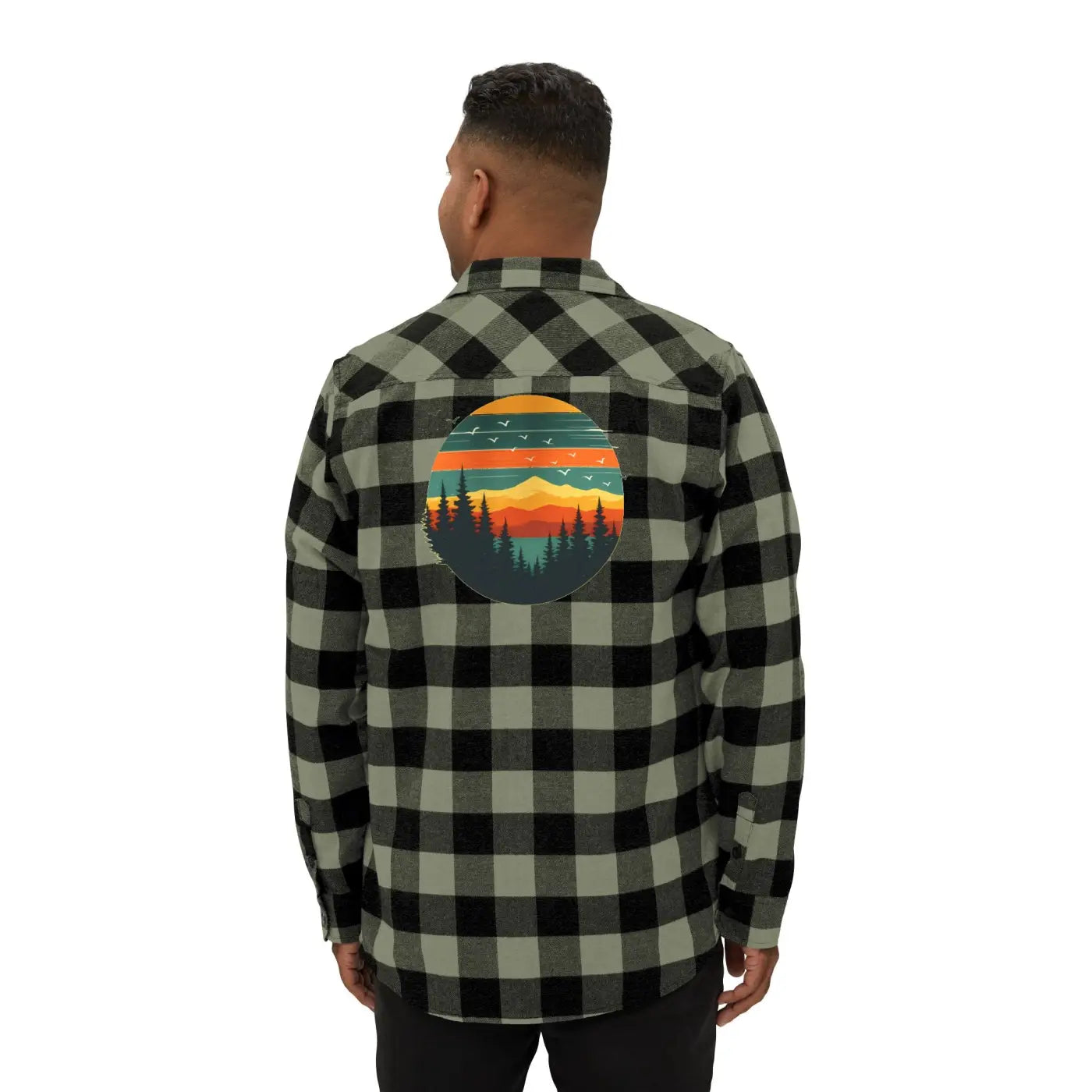 Forest Green Unisex Flannel - Brushed Cotton - DipaliZ