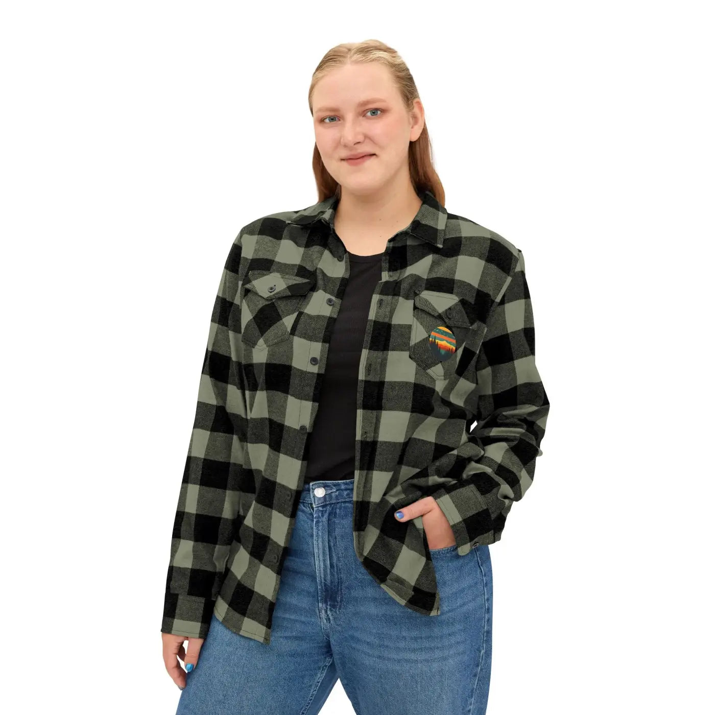 Forest Green Unisex Flannel - Brushed Cotton - DipaliZ