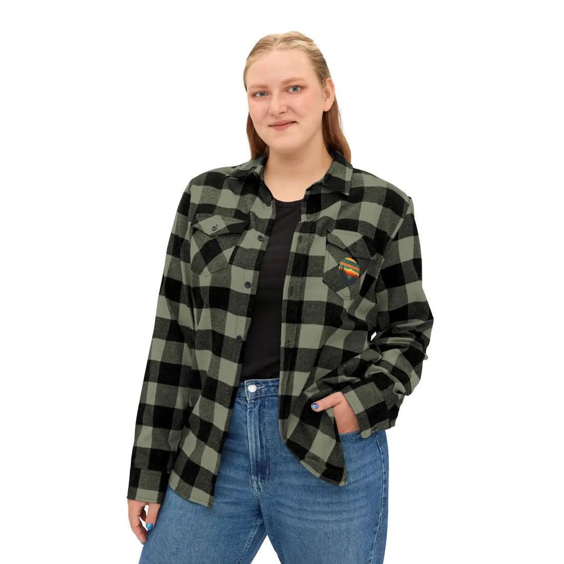 Forest Green Unisex Flannel - Brushed Cotton - DipaliZ