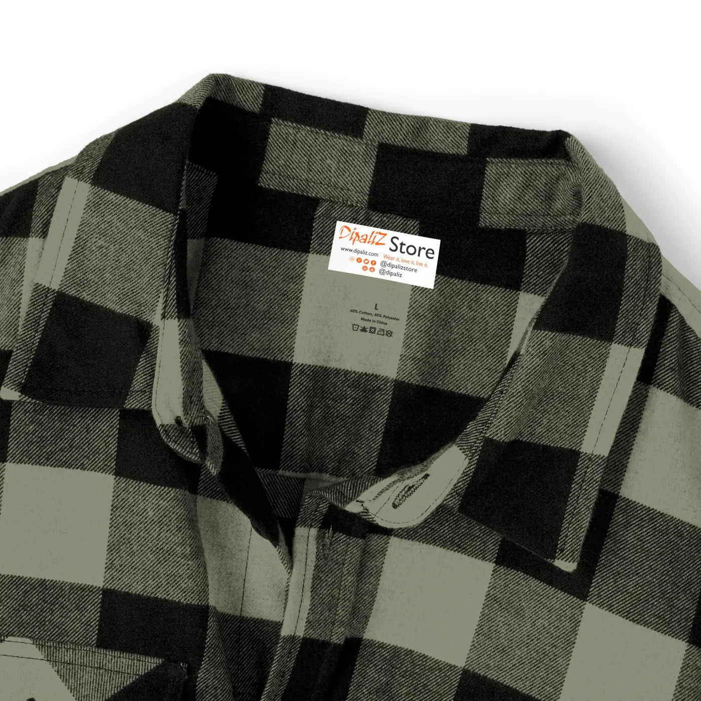 Forest Green Unisex Flannel - Brushed Cotton - DipaliZ