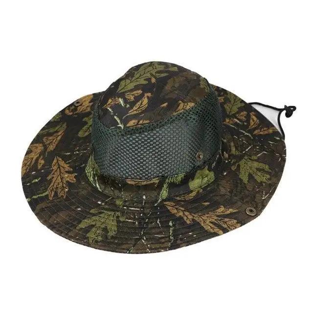 Men Adjustable Camouflage Sun Hat Outdoor UV Protection Fishing Hiking