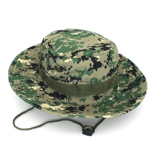 Men Adjustable Camouflage Sun Hat Outdoor UV Protection Fishing Hiking