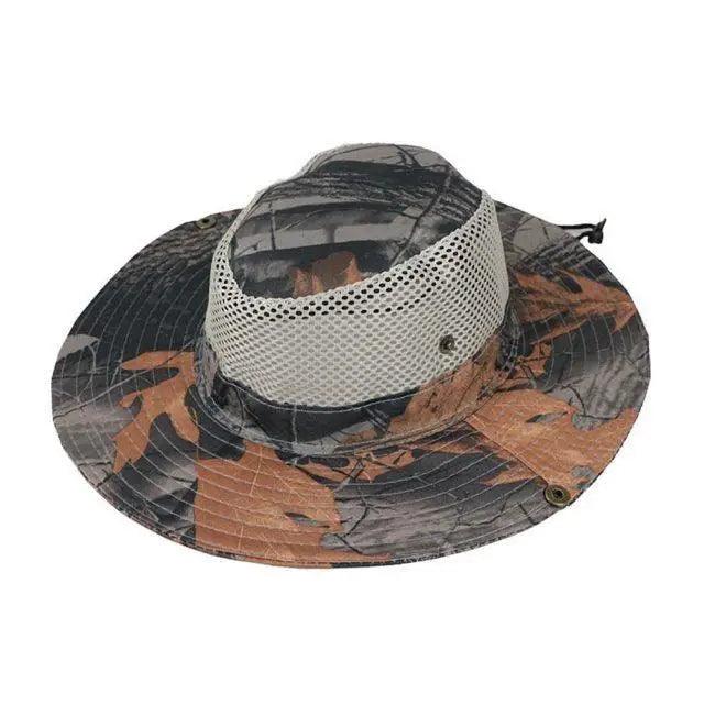 Men Adjustable Camouflage Sun Hat Outdoor UV Protection Fishing Hiking