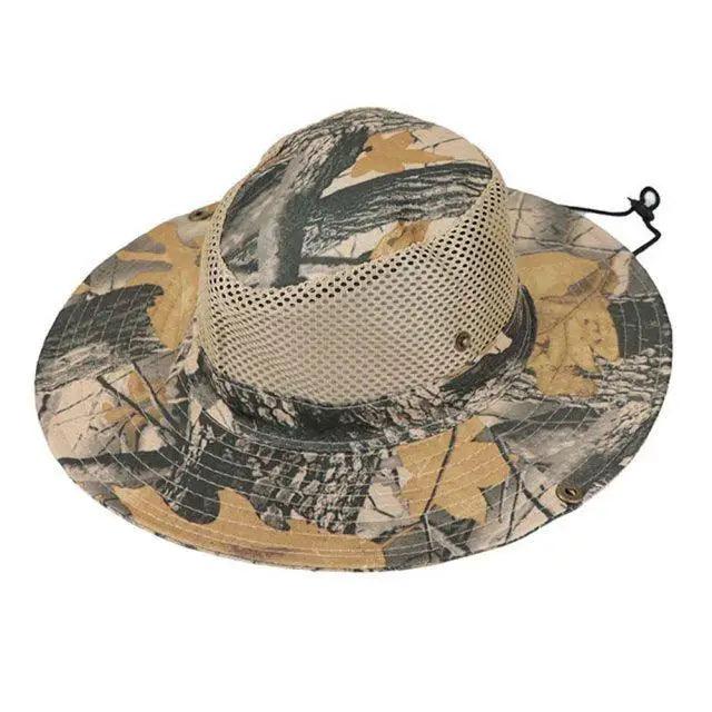 Men Adjustable Camouflage Sun Hat Outdoor UV Protection Fishing Hiking
