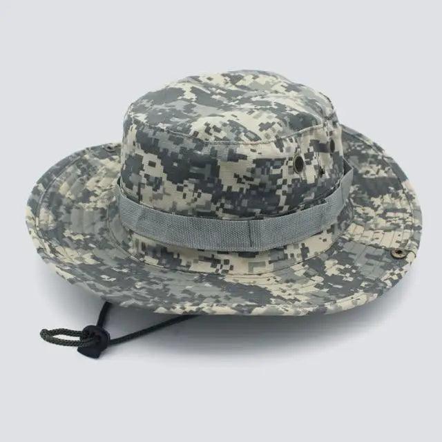Men Adjustable Camouflage Sun Hat Outdoor UV Protection Fishing Hiking