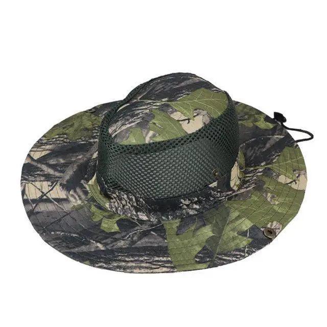 Men Adjustable Camouflage Sun Hat Outdoor UV Protection Fishing Hiking