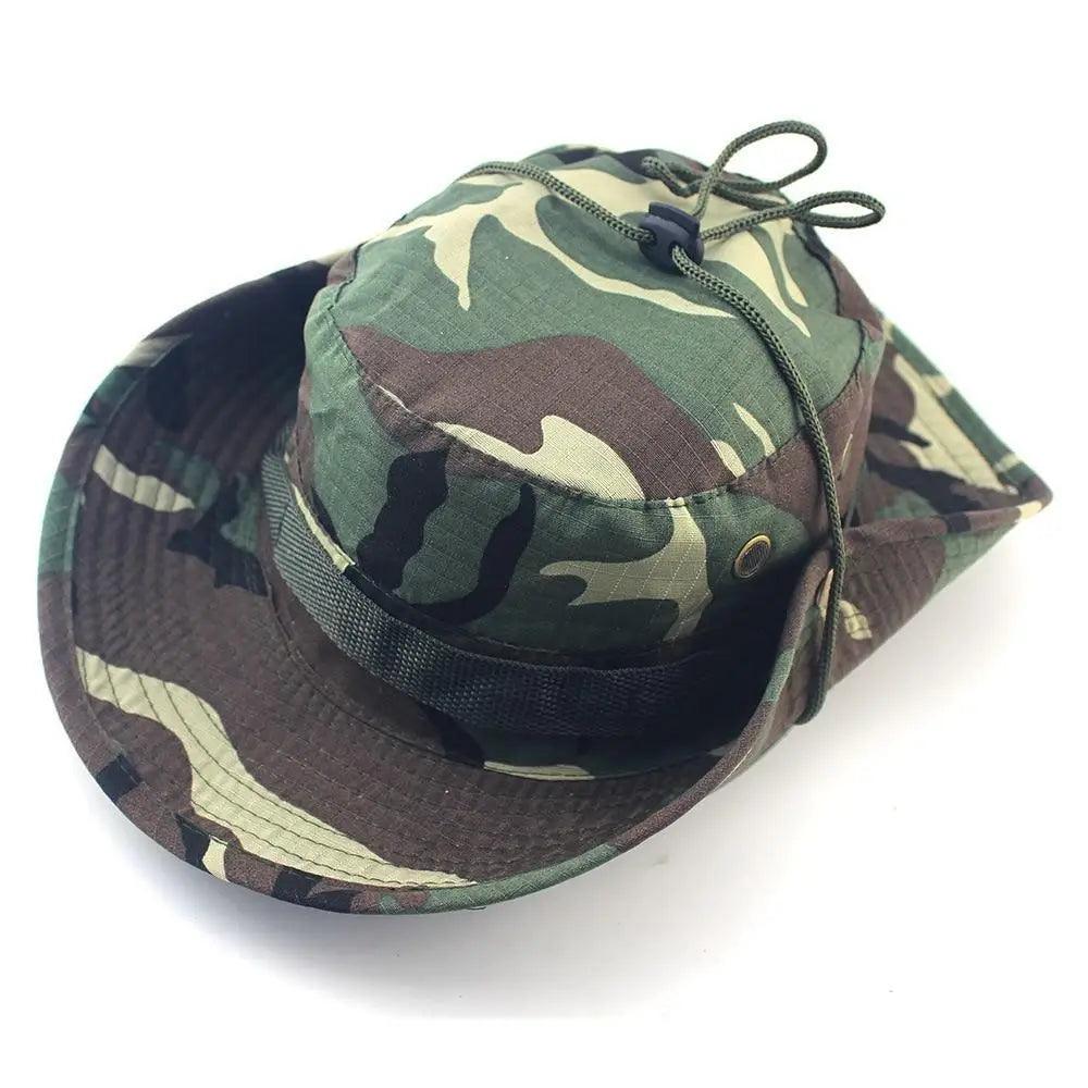 Men Adjustable Camouflage Sun Hat Outdoor UV Protection Fishing Hiking