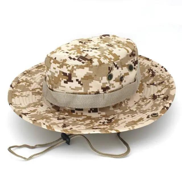 Men Adjustable Camouflage Sun Hat Outdoor UV Protection Fishing Hiking