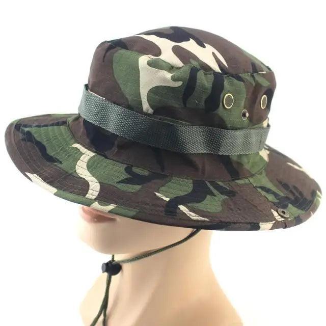 Men Adjustable Camouflage Sun Hat Outdoor UV Protection Fishing Hiking