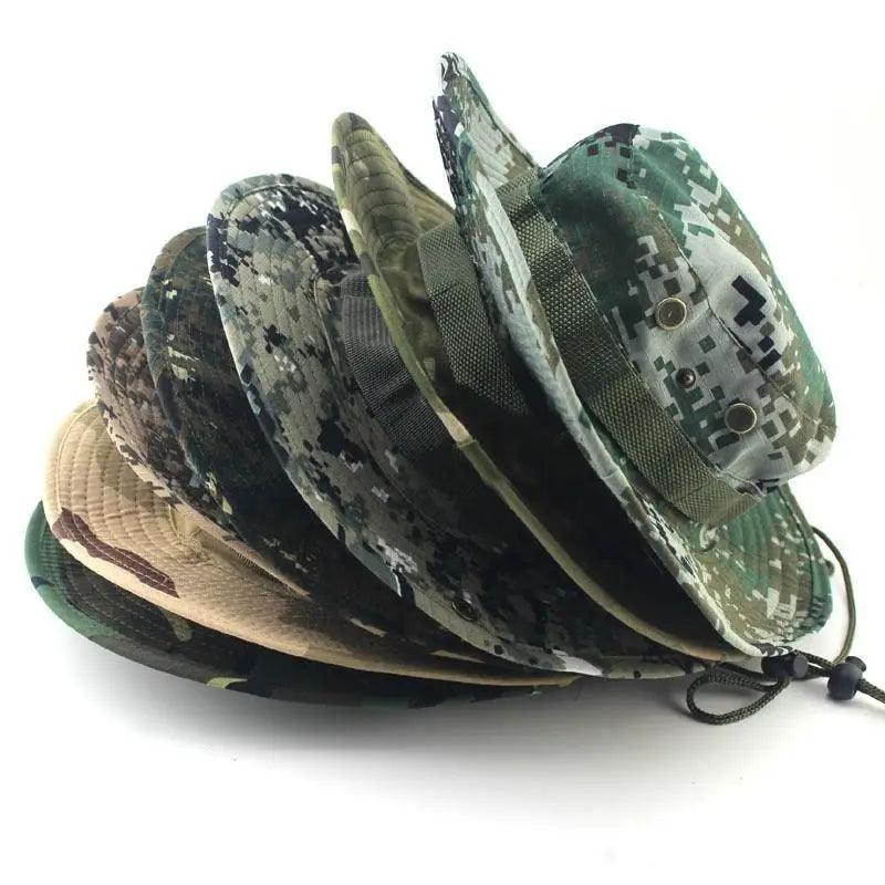 Men Adjustable Camouflage Sun Hat Outdoor UV Protection Fishing Hiking