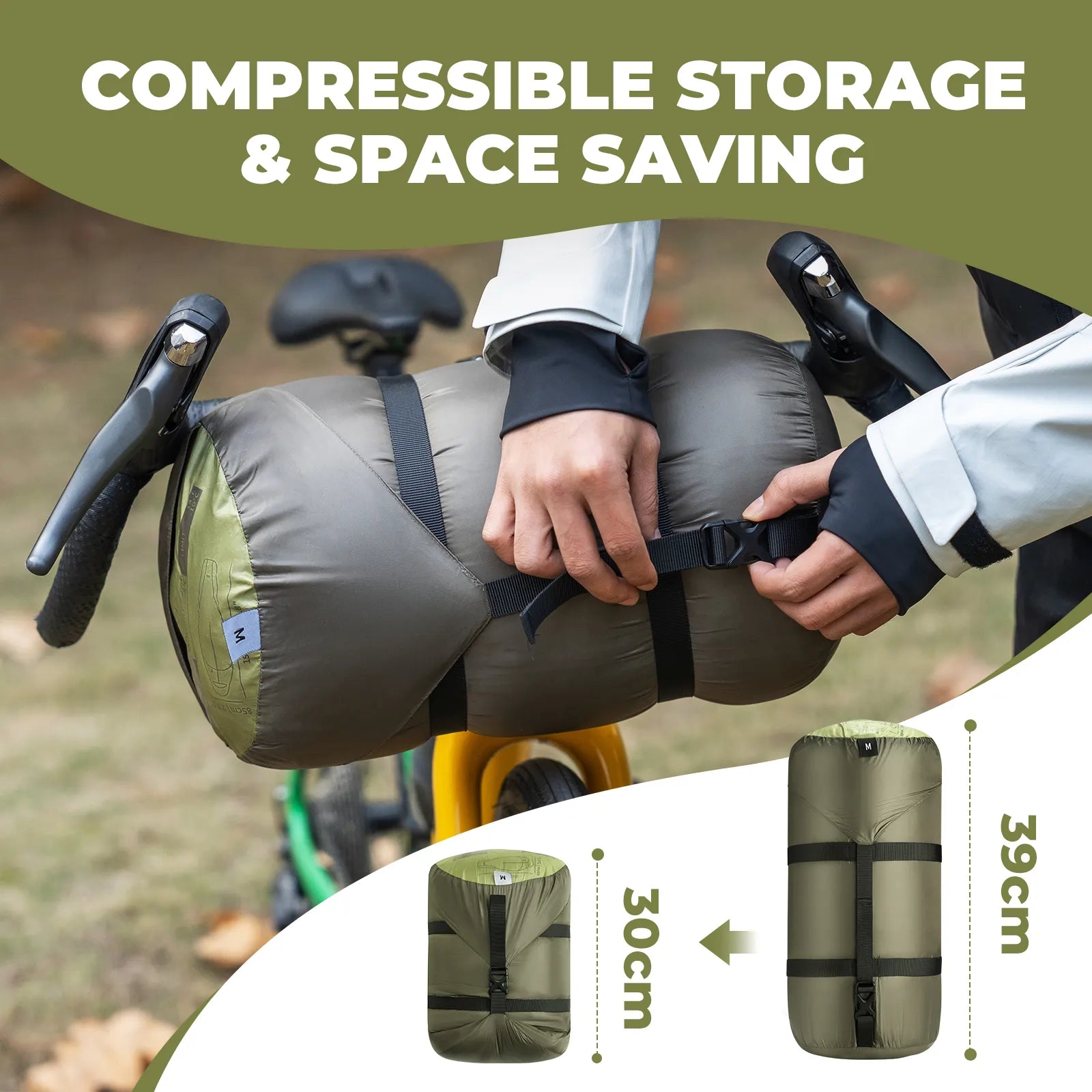 650 Fill Power Down Sleeping Bag Waterproof Backpacking Camping Hiking