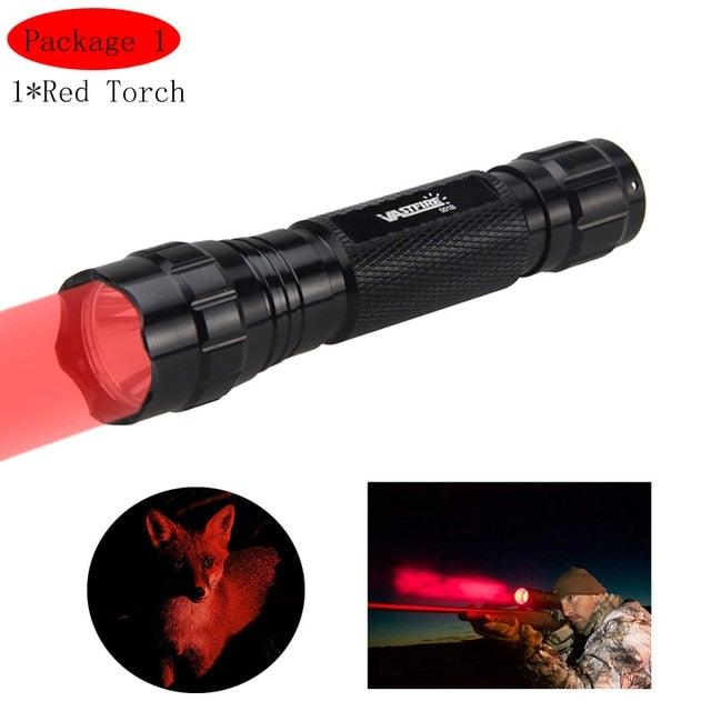 Rechargeable USB LED Tactical Flashlight High Lumen Rail Mount Hunting