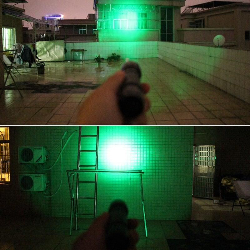 Rechargeable USB LED Tactical Flashlight High Lumen Rail Mount Hunting