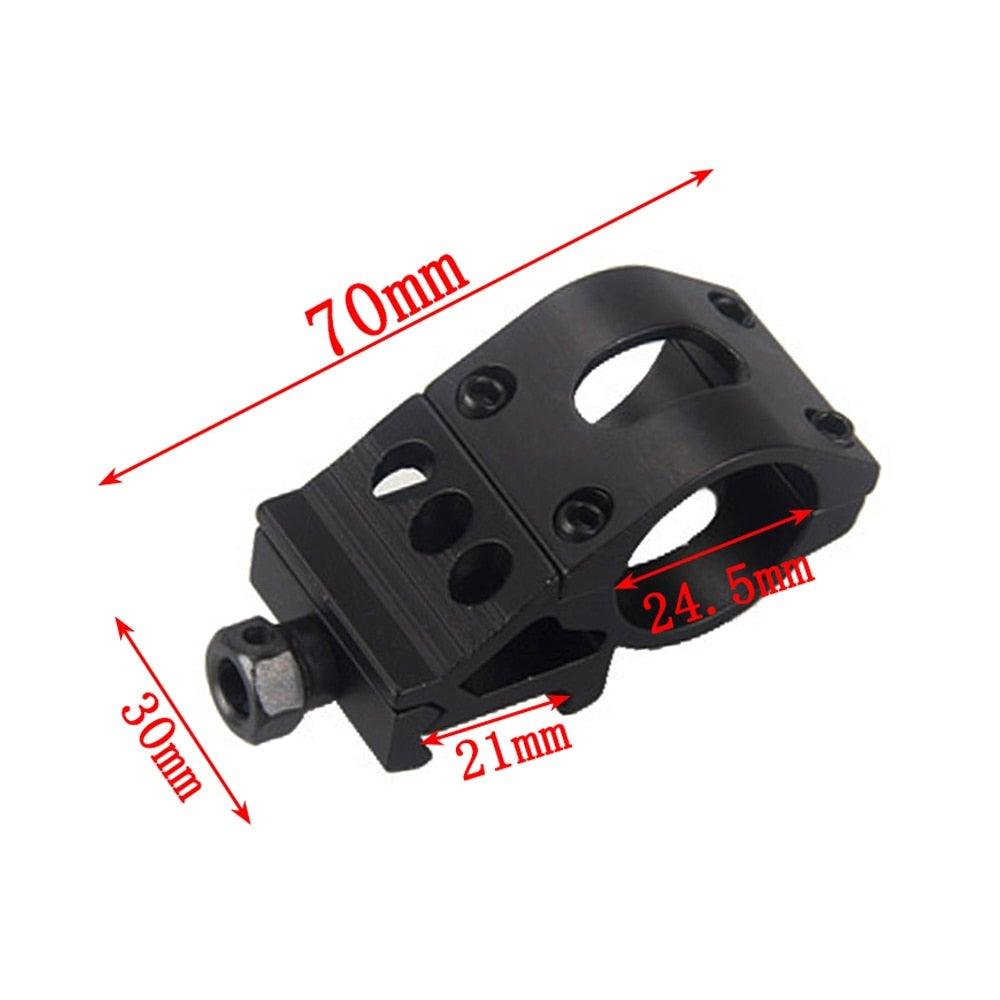 Rechargeable USB LED Tactical Flashlight High Lumen Rail Mount Hunting